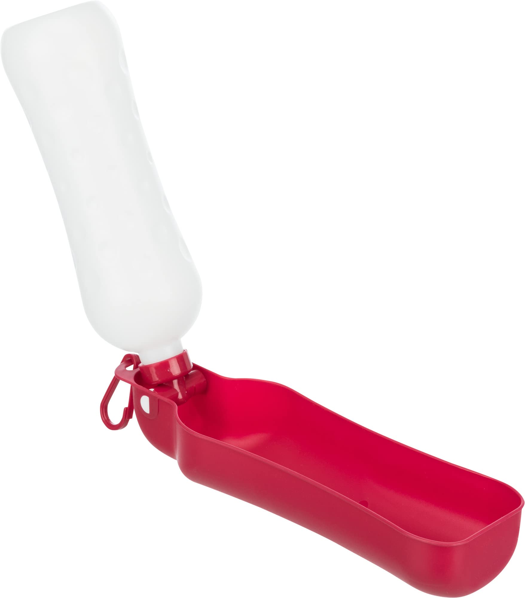 Trixie Plastic Bottle with Bowl, 250 ml Red OR Black