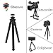 Flexible mini iphone tripod and stand with Bluetooth remote by Obsccura heavy duty 5-pound weight capacity and truly bendable great for all cell phone tablets dslr camera camcorders and GoPro