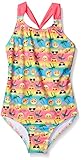 Freestyle Big Girls' SO Cool Emoji One Piece Swimsuit, Multi, 8