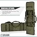 Savior Equipment Urban Warfare Tactical Double Carbine Long Rifle Bag Gun Case Firearm Backpack w/Pistol Handgun Case - 46 Inch Olive Drab Green