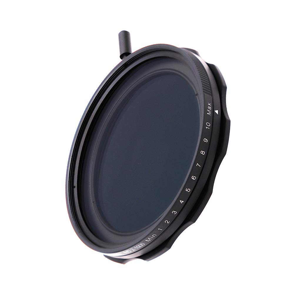 JONGSUN 62mm Variable ND Filter, S-Pro MRC 16 Layers Nanotec, More Than 10 Stop ND2-ND1000 Stepless Adjustment Graduated, Lens Cloth Kit, Camera Neutral Density Filters
