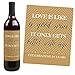 Big Dot of Happiness We Still Do - 50th Wedding Anniversary Decorations for Women and Men - Wine Bottle Label Stickers - Set of 4