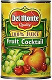 Del Monte Fruit Cocktail in 100% Fruit juices from Concentrate, 15-Ounce (Pack of 6)