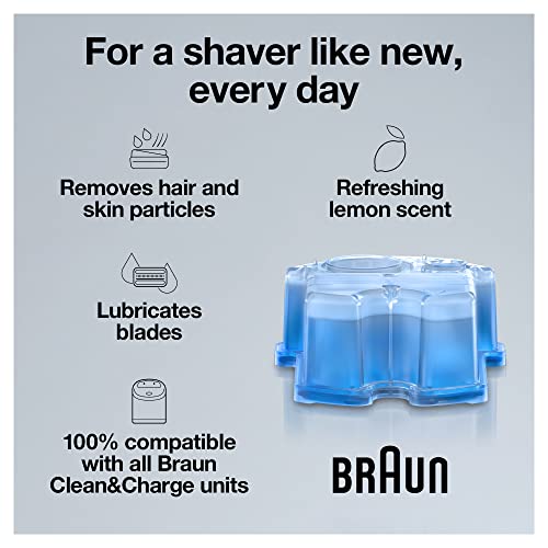 Braun Clean & Renew Refill Cartridges CCR, Replacement Shaver Cleaner