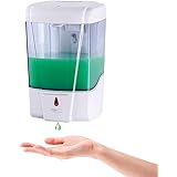 interhasa! Automatic Soap Dispenser Wall Mount, Hand Sanitizer Dispenser 600ml/20oz Touchless Sensor Hand Free Soap Dispenser