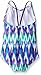 Kanu Surf Girls' Daisy Beach Sport 1-Piece Swimsuit, Kelly Purple, 4T