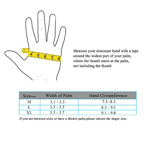 Mersuii Cycling Gloves, Full Finger Touch Screen Mountain Biking Gloves, Anti-Skid Thick Palm Pad Cold Weather Bike Gloves for Men and Women