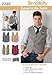 Simplicity Learn To Sew Men's Vest Sewing Pattern, Sizes 34-42