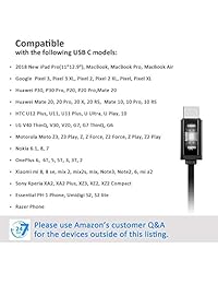 Auriculares USB tipo C, auriculares con micrófono y chipset DAC para iPad Pro MacBook,  Pixel 3 2 XL, HTC U12 U11 10, Sony Xperia, Xiaomi, Huawei, OnePlus, Essential, Razer USB C teléfonos