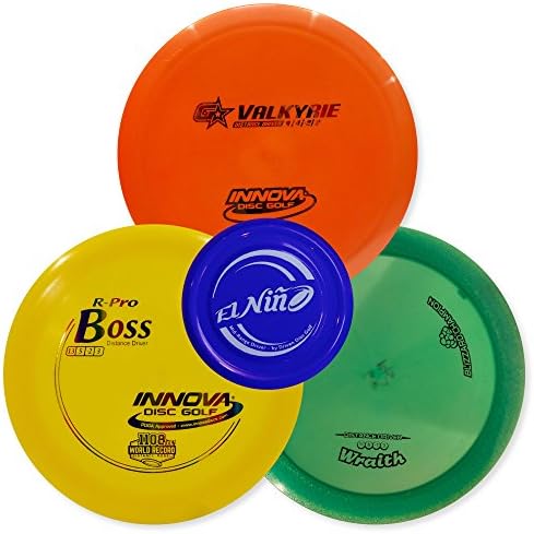 Innova Disc Golf Championship Set | 3 World Record Breaking Discs in Premium Plastics - Includes 1025 Putting Game - Flight Reference Card - Driven Mini Marker | Disc Colors Vary