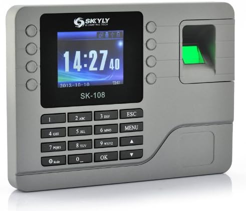 Color Screen Fingerprint Time Attendance System - 2.8 Inch, 80000 Capacity Record