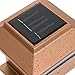 6 Pack Solar Power Plastic Outdoor Garden Deck Patio Fence Pathway Post Light for 4x4 Wood Posts