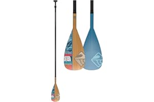 Boardworks 2 Piece SUP or Stand Up Paddle Board Paddle, Fiberglass Blade, Adjustable Carbon Fiber Shaft, 70 - 86 Inches