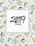 2019 Planbook: Yearly Calendar Book. Monthly, Yearly Calendar Planner, Daily Weekly Monthly Planner, by