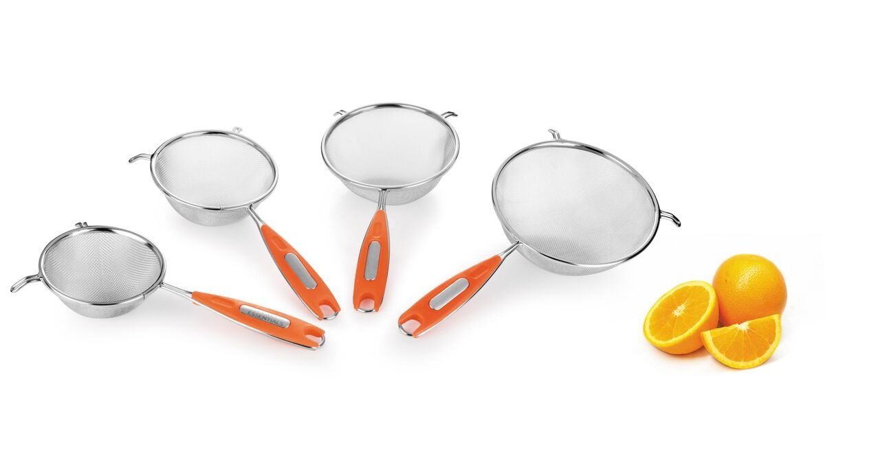Buy Classic Essentials Stainless Steel Juice Strainer Set, Set of 4, Silver Online at Low Prices