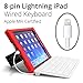 Hitek iPad Wired Keyboard, MFI Certified, Made for K-12 Schools State standardized Testing. Compatible with 2018 & 2017 iPad, 6th & 5th Generation, All iPad Airs and Pro Tablets