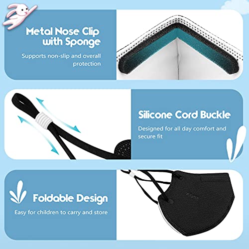 Kids KN95 Face Mask 25 Pack WWDOLL 5Layer Disposable Kids Masks with