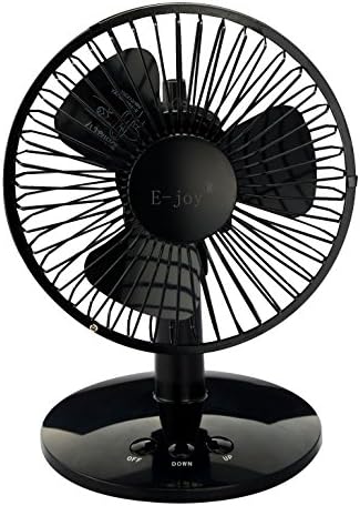 Yocoo 2 Speeds USB Oscillating Fan Portable Table Fan Mini USB Desk Fan - USB / Battery Powered, for Home Office Car (Table Fan - Black)