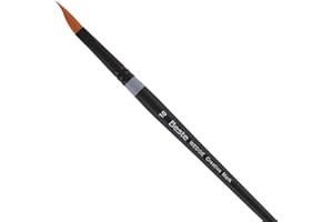 Creative Mark Meilleur pinceau de peinture à cheveux Taklon doré utilisé pour tous les médias aquatiques, acryliques, aquarel