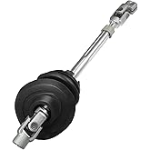 A ABSOPRO Steering Shaft 8R1419753H for Audi SQ5 2014-2017 Metal Black, Silver Tone (Set of 1)