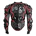 OHMOTOR Motorcycle Protective Jacket Armour for Men, Chest Back Spine Full Body Protector Armor, Motorbike Motocross Riding Protective Gear Armoured Jacket for KTM, MTB, ATV, Dirt Bike (Red, XLarge)