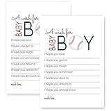 Baseball Wishes Cards for Baby Shower - Set of 20