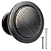 Ilyapa Oil Rubbed Bronze Kitchen Cabinet Knobs - 1 1/4 Inch Round Drawer Handles - 10 Pack of Kitchen Cabinet Hardware