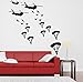 Coavas® Decorative Stickers Army Troops Wall Decals Parachute Soldiers Military Sticker Teens Wall Decals