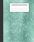 Composition Notebook: Seafoam And Faux Pearl Pattern College Ruled Notebook Lined School Journal