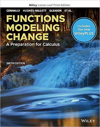 Functions Modeling Change A Preparation For Calculus Wileyplus Card With Loose Leaf Set Connally Eric Hughes Hallett Deborah Gleason Andrew M 9781119598534 Books