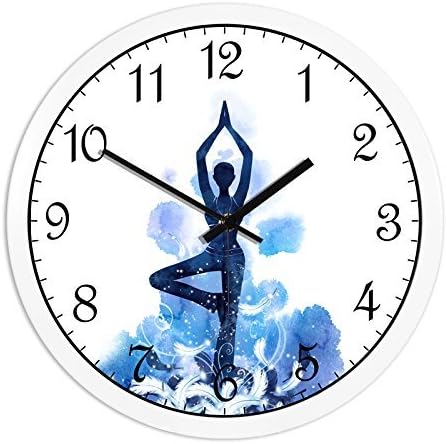 DIDIDD Clock-the gym dance studio art deco quartz clock mute creative wall clocks,B,12 Inches