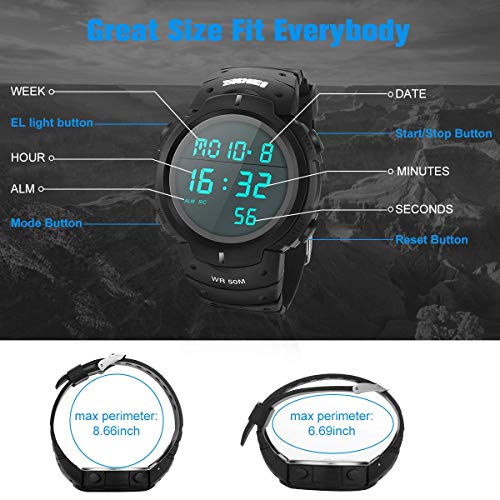 image for iFunteky Sport Watch, 50M Waterproof Watch, Sport Wrist Watch for Men 