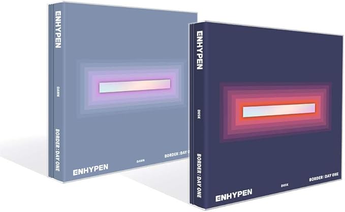 Amazon Com Enhypen Border Day One Mini Album Vol 1 Dusk Version Incl Pre Order Poster Folded Random Transparent Photocard Set Everything Else