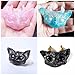 4Pcs/Set Small Cat Silicone Resin Epoxy Molds Crystal Beading Jewelry DIY Devil Cat Head with Three Eyes and Horns Necklace Pendant Casting Mold Hand Craft Resin Molds Fondant Molds
