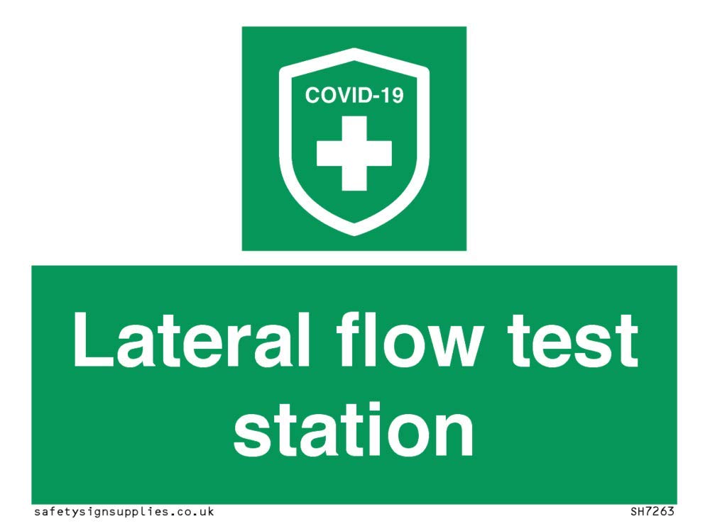 Viking Signs SH7263-A7L-3M Lateral flow test station, 75.0 mm*100.0 mm*3.0 mm