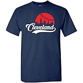 Xtreme Apparrel Cityscape Skyline Men's T-Shirt for Baseball Fans