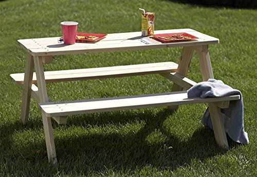 childs wooden picnic table