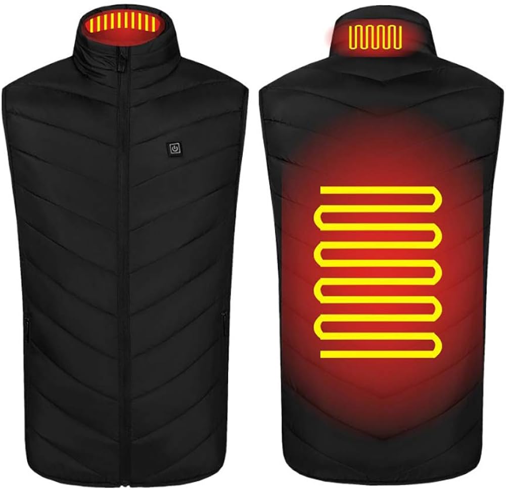 TINE Chaleco eléctrico calentador chaleco chaleco calentador USB
