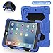 Aceguarder case with standfor iPad Mini 1,2,3 - Carabiner + whistle + handwritten touch pen (ACEGUARDER brand) (Blue/Black)