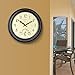 AcuRite 50308 18-Inch Aged Metal Indoor/Outdoor Atomic Clock with Thermometer
