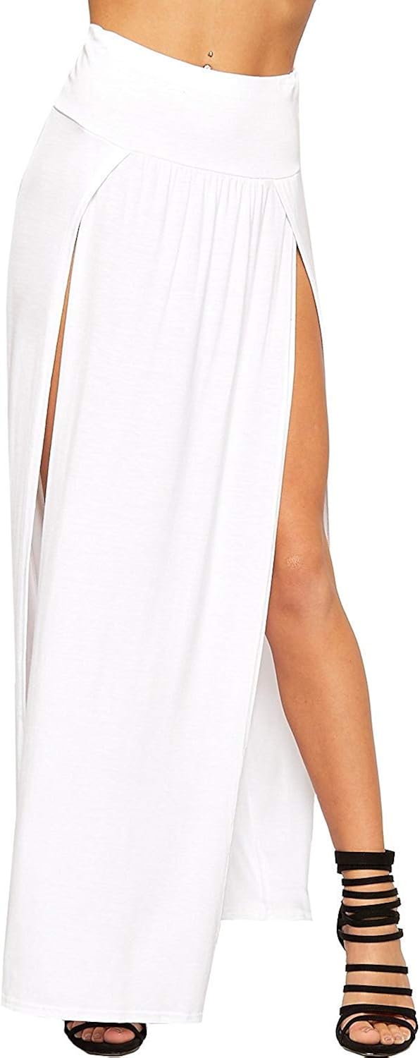 double split maxi skirt