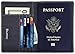 SimpacX Fabric Passport Holder Wallet Cover Case RFID Blocking Travel Wallet
