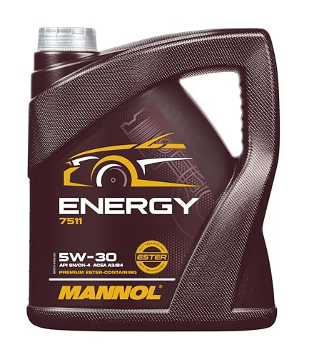 MANNOL 7511 Energy 5W-30 Motoröl 4L, Benzin- und Dieselmotoren, Turbo