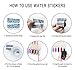WOKOTO 50 Sheets Big Flower Image Nail Art Stickers Water Transfer Decals With 1 Pcs Anti-Static Tweezers And Nail Files Nail Art Decoration Tool Kit