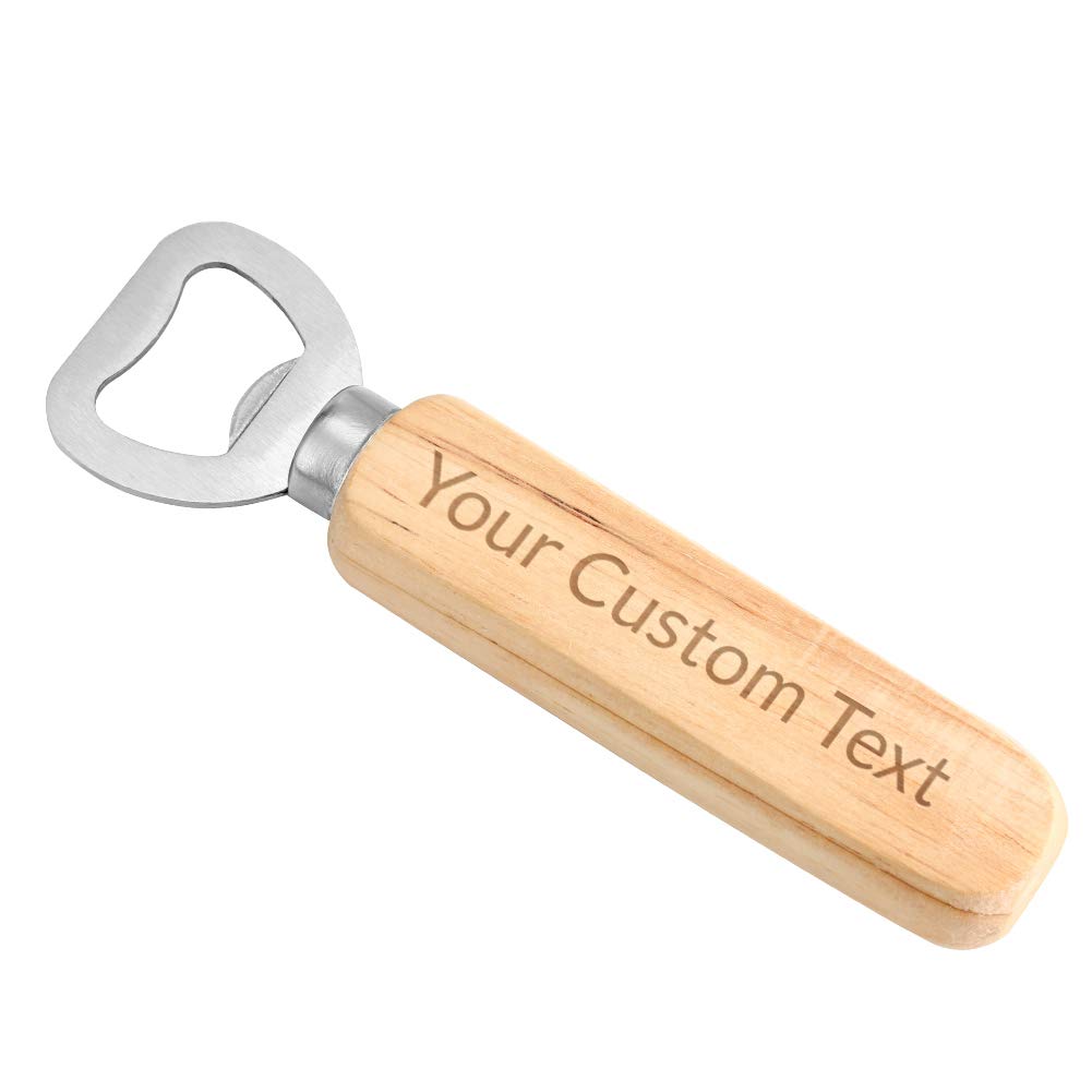 Personalised 30th Birthday Gifts for Him - Custom 18th, 21st, 30th, 40th, 50th, 60th Birthday Gifts for Men Son Dad Grandad Brother Uncle - Wooden Beer Drinks Bottle Opener Gifts (Any Text)