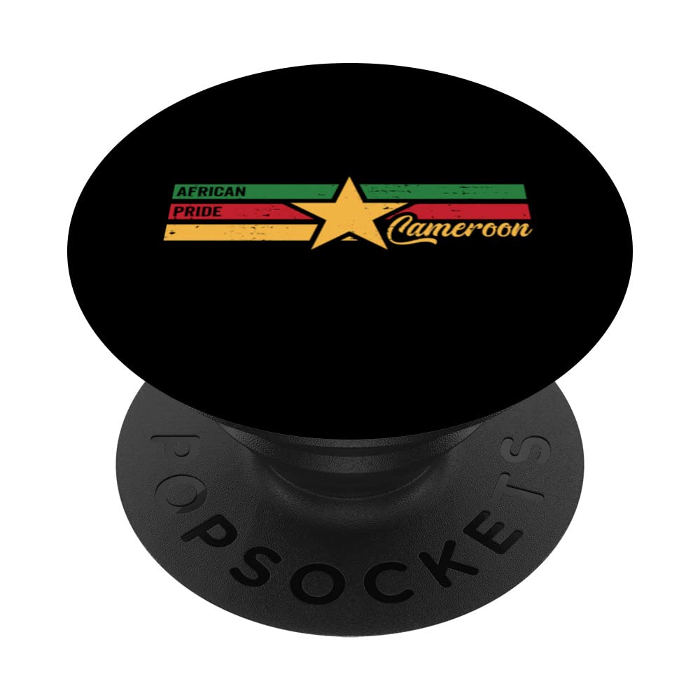 Cameroon Cameroun lover and supporter african pride PopSockets Swappable PopGrip