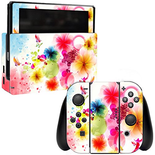 MightySkins Skin for Nintendo Switch - Pollinate | Protective, Durable, and Unique Vinyl Decal wrap Cover | Easy to Apply, Remove, and Change Styles | Made in The USA