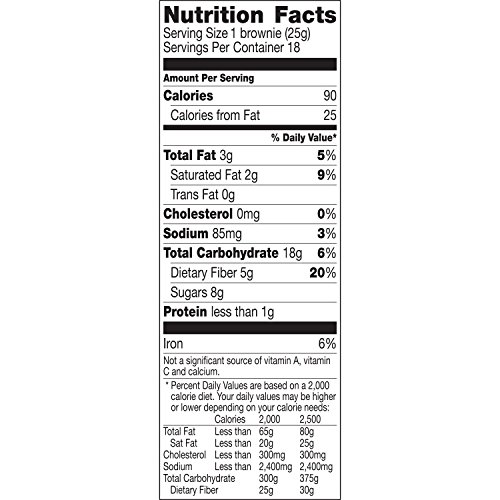 Fiber One Brownies, 90 Calorie Bar, Chocolate Fudge Brownie,0.89 Ounce