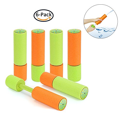 image for AXAYINC 6 Pack Foam Water Gun Toy Children Summer Swimming Pool Beach 
