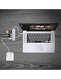 USB C Hub, Adaptador de tipo C con PD + 2usb3.0 + SD + TF lector de tarjetas, portátil de aluminio adaptador de USB C para 2017 Macbook pro 2017 iMac, multi puerto de carga y conexión adaptador